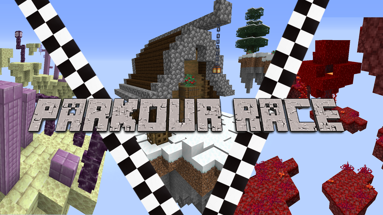 下载 THE PARKOUR RACE 对于 Minecraft 1.16.4